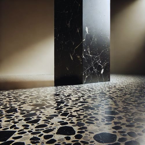 Black Terrazzo Flooring