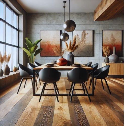 Durable wood-look laminate flooring