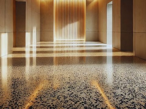 Terrazzo flooring